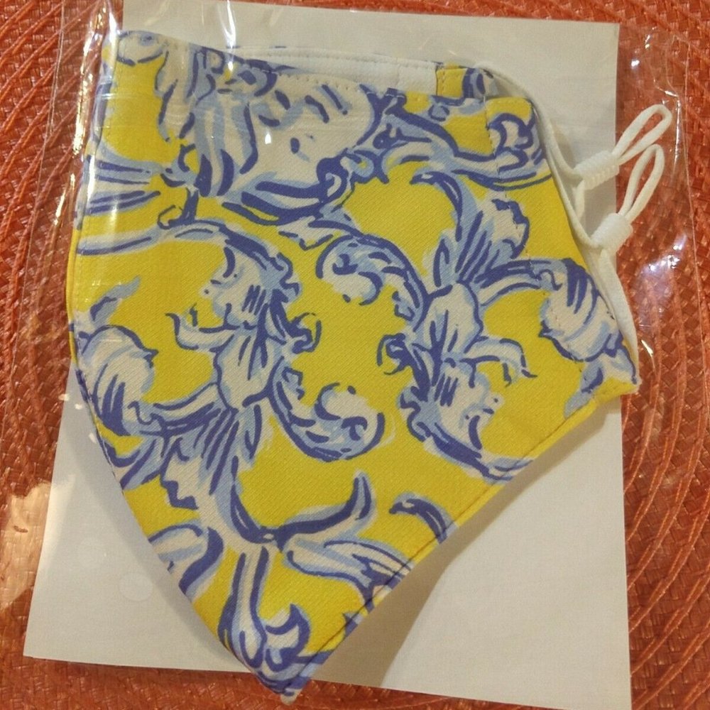 Tory Burch PRINTED FACE MASK New In Package Sealed